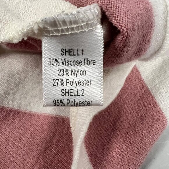 Wonderland by Orange Women's Striped Pullover Sweater Pink/Ivory Size Small - Picture 9 of 9